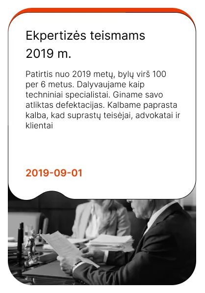 automobilio defektacija teismui